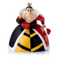 Queen of Hearts fine bone china figurine in red-and-black coat with crown and raised hand