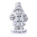 Fine bone china Paddington figurine in sketch-style black lines, white with party base