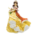 Disney Princess fine bone china figurine of Belle in orange dress with white fur trim