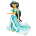 Jasmine fine bone china figurine in teal dress, white draped skirt, arm outstretched