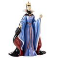 Wicked Queen fine bone china figurine in blue robe with crown and cape, raised hand