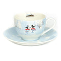 Blue Mickey & Minnie fine bone china winter cup and saucer set